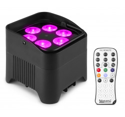 BeamZ BBP96S Foco PAR LED Uplight con bateria 6x 12W WDMX