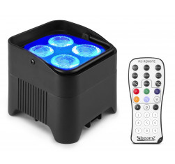 BeamZ BBP94W Foco PAR LED Uplight con bateria 4x 12W WDMX