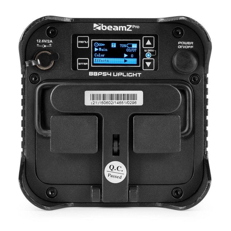 BeamZ BBP54 Foco PAR LED Uplight con bateria 4X 12W IP65 Exterior