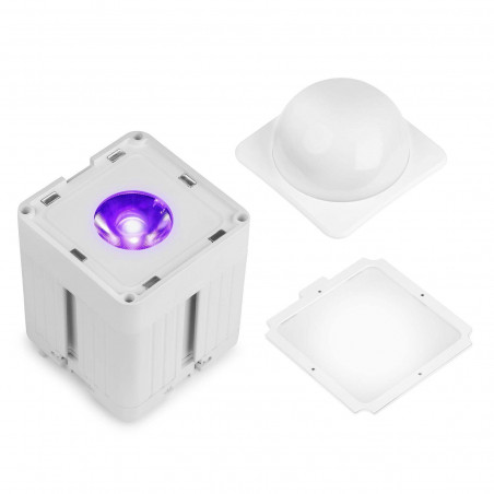 KUBE20WH Foco Led wash a batería linkeable Exterior Blanco.