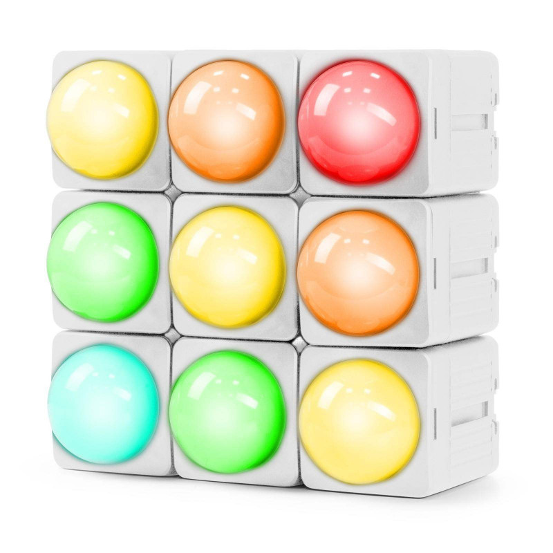 KUBE20WH Foco Led wash a batería linkeable Exterior Blanco.