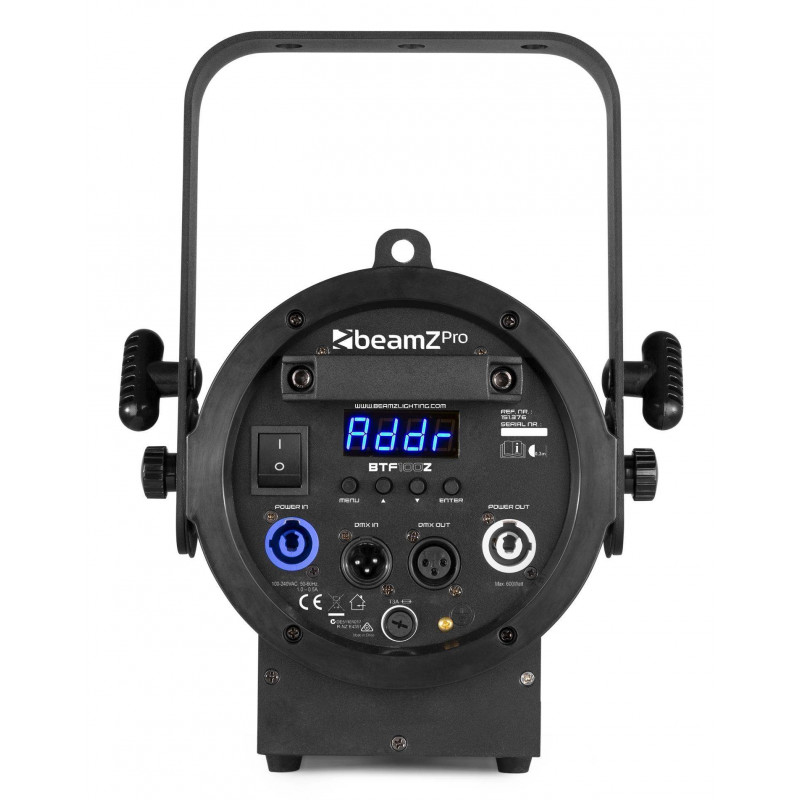 BEAMZ BTF100Z Foco Fresnel Zoom 100W LED Blanco 3200K