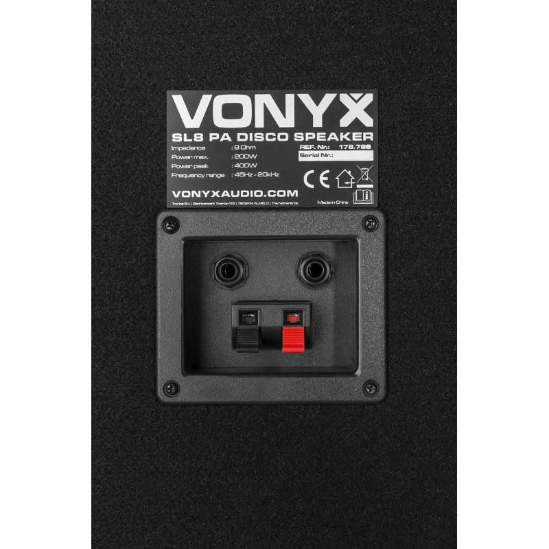 Vonyx SL8 Caja acustica Pasiva disco 8"/20cm 400W Unidad,
