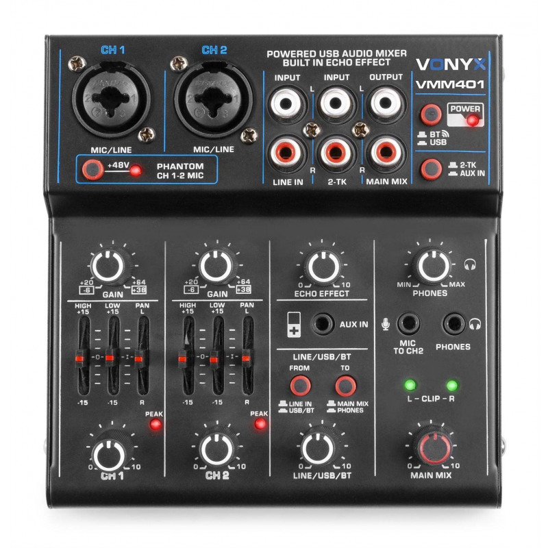 VMM401 Mezclador 4 Canales con USB Audio Interface 172644