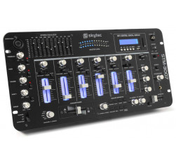 STM3007 Mezclador DJ 6 Canales SD/USB/MP3/LED/BT 19"