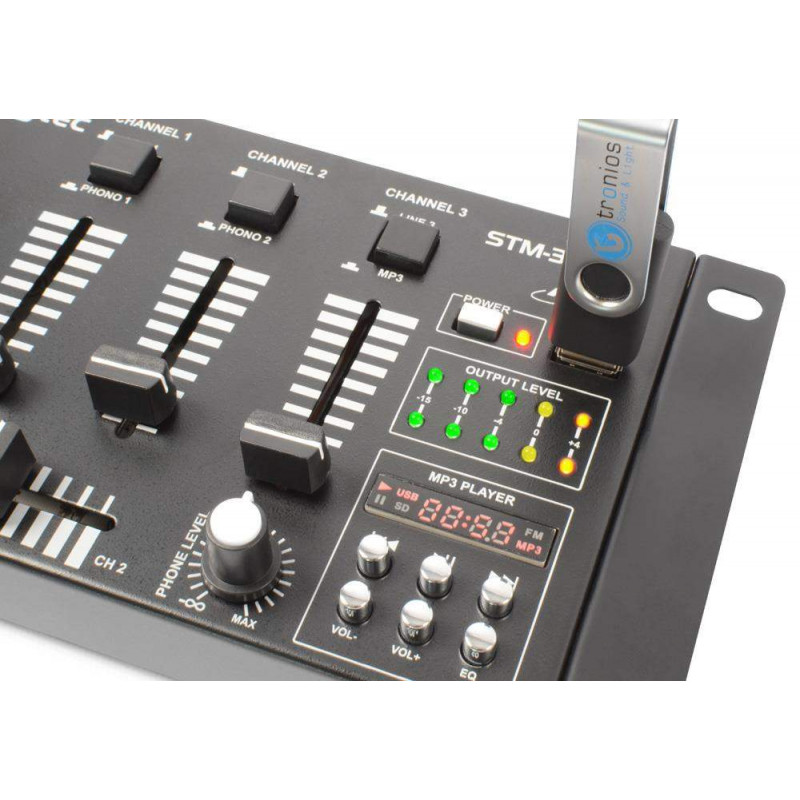 STM3020B Mezclador DJ de 6 canales con USB/MP3