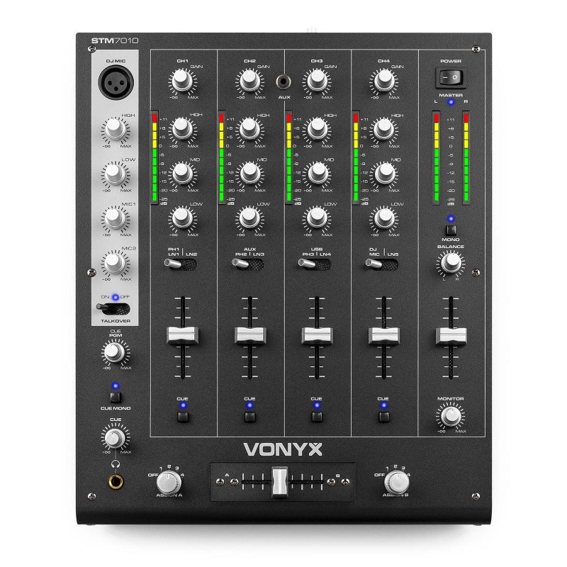 VONYX STM-7010 Mezclador DJ 4 canales USB Discoteca.