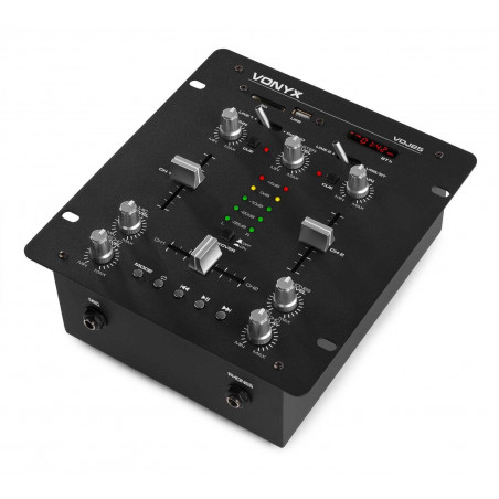 VONYX VDJ25 Amplificador- Mezclador 2 canales con Bluetooth/MP3/SD, VONYX VDJ25 Amplificador- Mezclador 2 canales con Bluetooth/MP3/SD,