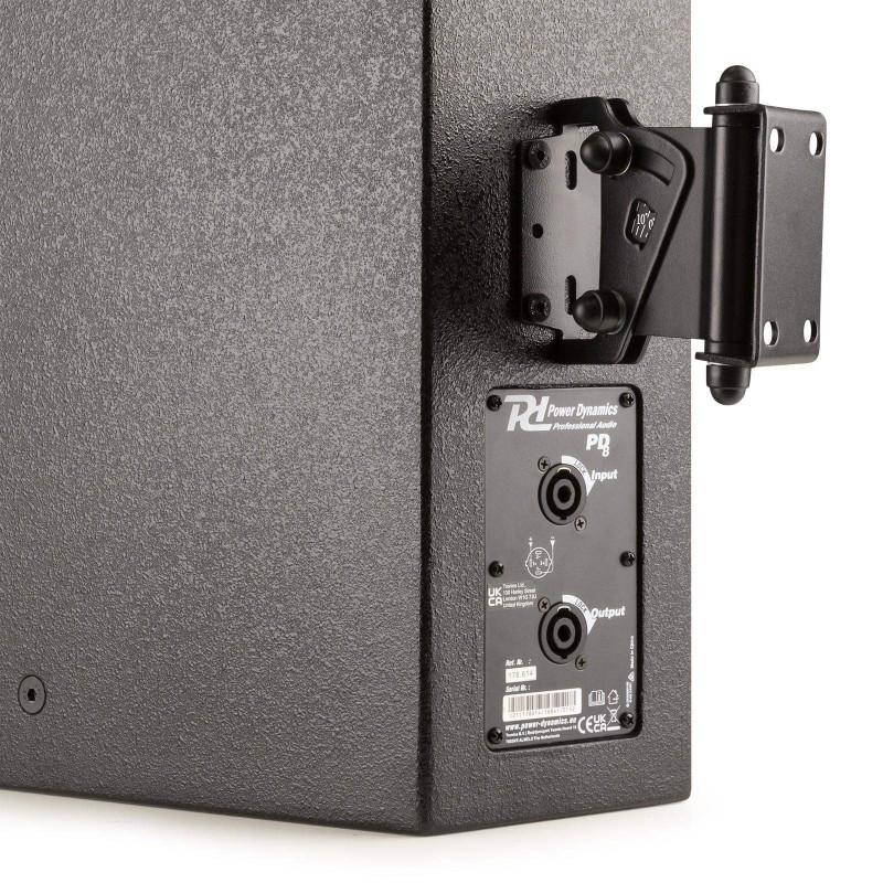 POWER DYNAMICS PDW8B Altavoz Pasivo Instalación 8" Negro Madera,
