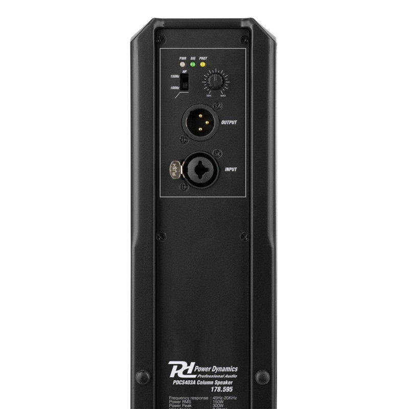 Power Dynamics PDCS403A Columna Acústica Activa Instalación negra
