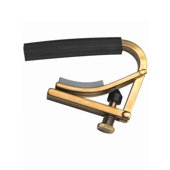 Cejilla para Guitarra Acústica de 12 cuerdas Shubb C3B, modelo original fabricada de bronce y acabada en negro.