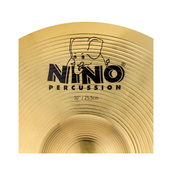 NINO PERCUSSION NINO-BR25 Par Platos de Marcha 10" NINO PERCUSSION NINO-BR25 Par Platos de Marcha 10"