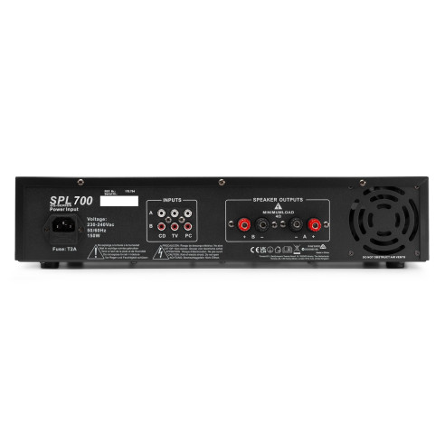 Skytec SPL700EQ  Amplificador 2x 350W con ecualizador