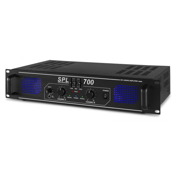 Skytec SPL700EQ  Amplificador 2x 350W con ecualizador