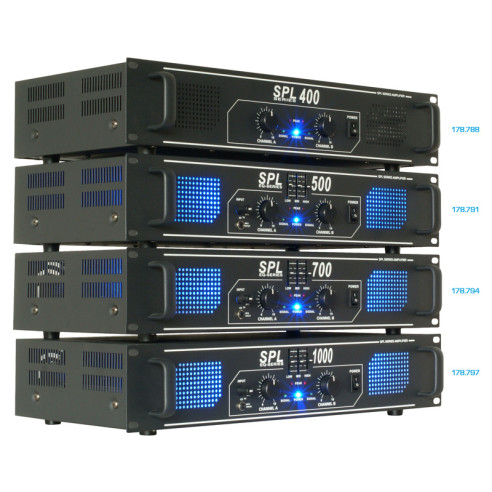 Skytec SPL1000 EQ Amplificador 2x 500W con ecualizador