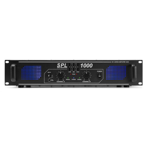 Skytec SPL1000 EQ Amplificador 2x 500W con ecualizador