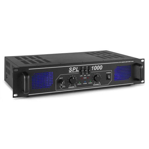 SPL1000 EQ Amplificador 2x 500W con ecualizador