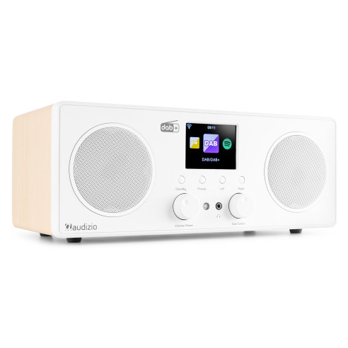 Bari Radio WIFI Internet estéreo con DAB Blanco