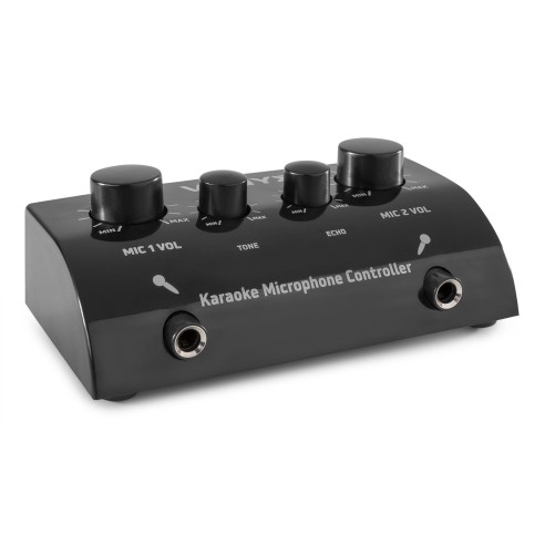 AV430B Controlador micrófonos Karaoke Negro