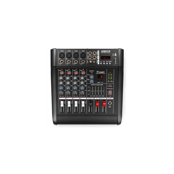 AM5A Mezclador de 5 canales con amplificador DSP/BT/SD/USB/MP3