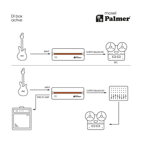 Palmer RIVER mosel - Caja DI activa