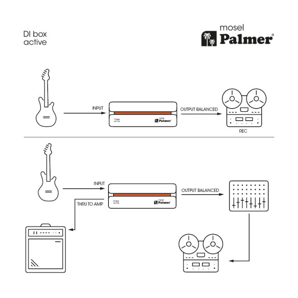 Palmer RIVER mosel - Caja DI activa