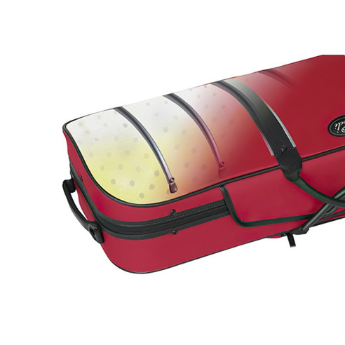 PEDI NITEFLASH Estuche Viola 16.5" Rectangular Rojo