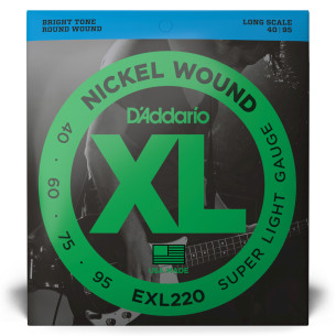 D' Addario EXL220 NICKEL Juego Cuerdas Bajo Eléctrico 40-95 2