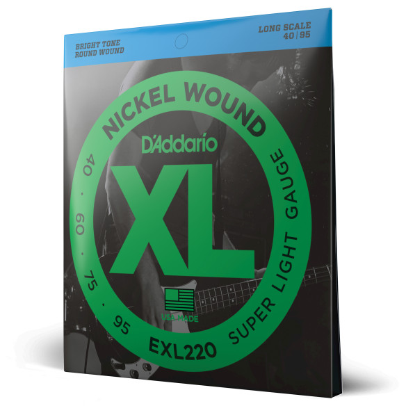 D' Addario EXL220 NICKEL Juego Cuerdas Bajo Eléctrico 40-95 D' Addario EXL220 NICKEL Juego Cuerdas Bajo Eléctrico 40-95