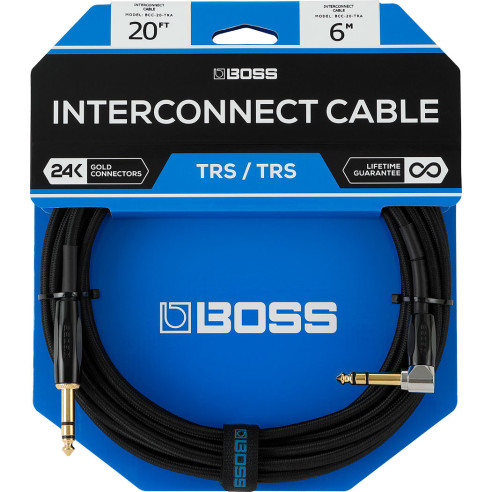 BOSS BCC-20-TRA CABLE JACK STEREO-JACK STEREO 6m