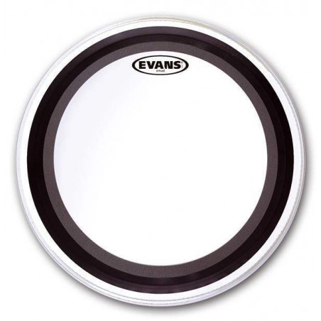 Parche batidor rugoso para bombo de 24" Evans BD24MADCW de una capa de 10mil y Emad externo. Parche batidor rugoso para bombo de 24" Evans BD24MADCW de una capa de 10mil y Emad externo.