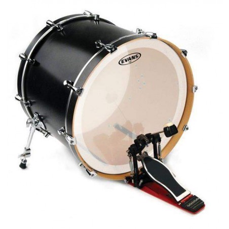 Parche para bombo batidor de 22" Evans BD22GB3C EQ3, coated, con E-ring, muffle y 2 capas. Parche para bombo batidor de 22" Evans BD22GB3C EQ3, coated, con E-ring, muffle y 2 capas.