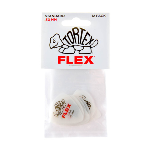 Pack 12 Púas Tortex Flex Standard 0,50mm