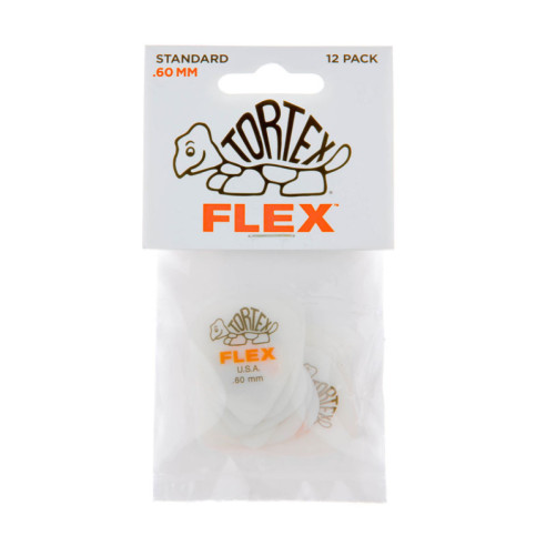 Pack 12 Púas Tortex Flex Standard 0,60mm