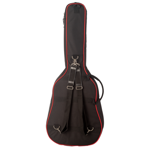 Funda Guitarra Acústica 10mm Negra/Roja FGA10RD