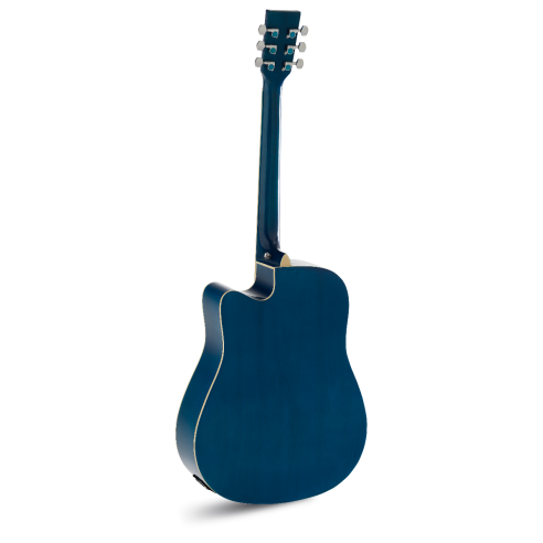 Tennessee Guitarra Acústica Dreadnought Azul Brillo 