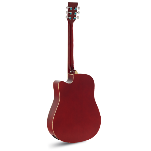 Tennessee Guitarra Acústica Dreadnought Roja Brillo 