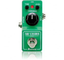 Pedal de efectos serie Tube Screamer Mini con controles de Drive, Tono y Level