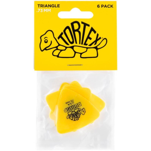 Pack 6 Púas Tortex Triangle 0,73mm