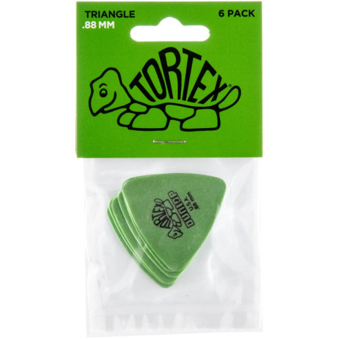 Pack 6 Púas Tortex Triangle 0,88mm