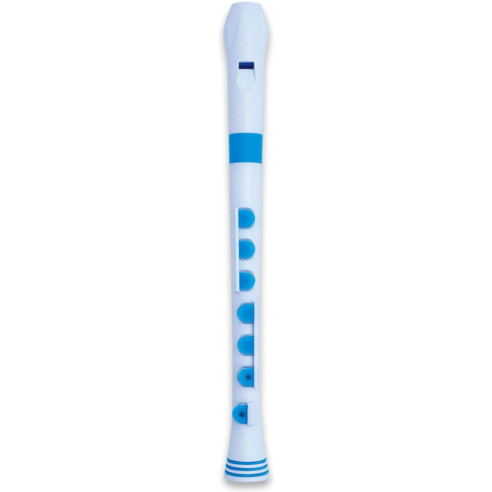 RECORDER Flauta Dulce Plástico Dig. Alemana Blanca/Azul