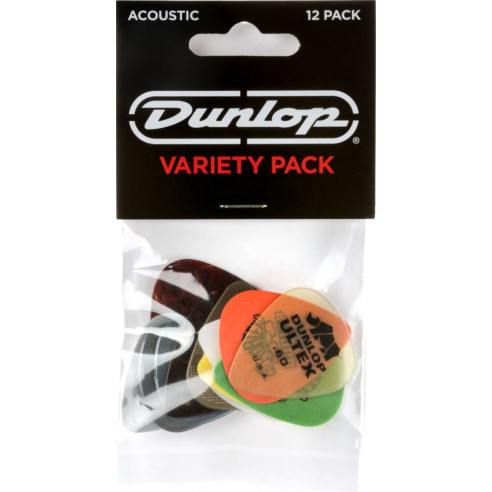 Bolsa 12 Púas VARIADAS para GUITARRA ACÚSTICA PVP-112