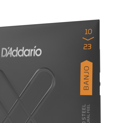 D'Addario XTJ1023, XT Banjo Nickel Plated Steel, calibre medio, 10-23