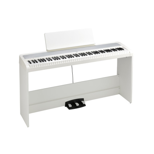 B2 SP White Piano Digital con soporte y pedalera 