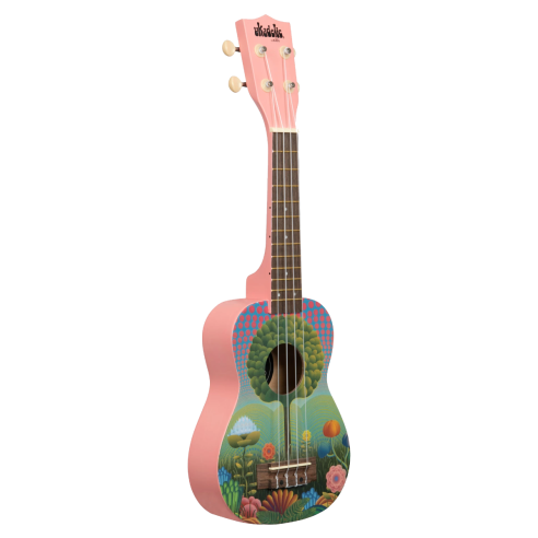 UKAUKTP Ukelele Soprano SERIE UKADELIC GRAPHIC TOP 