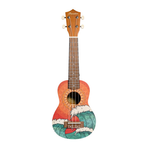 B1E-OW Ukelele Soprano Orange Wave