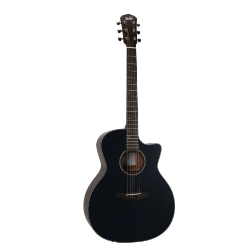 VEELAH VGACSM-E BLK Negra Guitarra Acústica Electrificada Cutaway