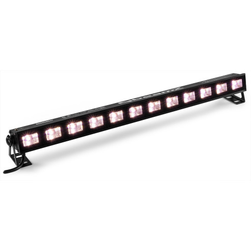 BUVW123 Barra Led 12X 3W Ultravioleta/Blanco 2-en-1