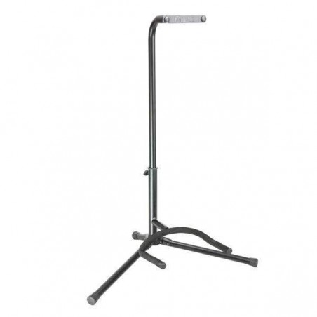 Adam Hall  SGS101 Soporte de guitarra para suelo, color negro, altura del portamastil regulable.