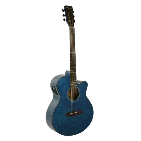 GADSTBL Guitarra Acústica Mini Jumbo Azul 